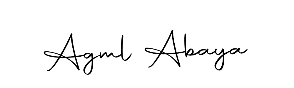 How to make Agml Abaya signature? Autography-DOLnW is a professional autograph style. Create handwritten signature for Agml Abaya name. Agml Abaya signature style 10 images and pictures png