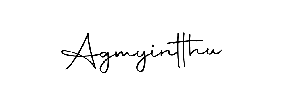The best way (Autography-DOLnW) to make a short signature is to pick only two or three words in your name. The name Agmyintthu include a total of six letters. For converting this name. Agmyintthu signature style 10 images and pictures png