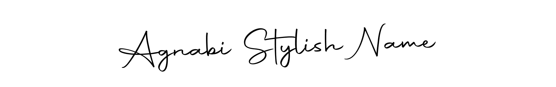 Make a short Agnabi Stylish Name signature style. Manage your documents anywhere anytime using Autography-DOLnW. Create and add eSignatures, submit forms, share and send files easily. Agnabi Stylish Name signature style 10 images and pictures png