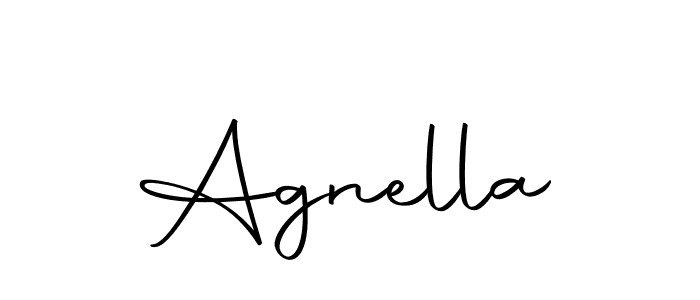 You should practise on your own different ways (Autography-DOLnW) to write your name (Agnella) in signature. don't let someone else do it for you. Agnella signature style 10 images and pictures png