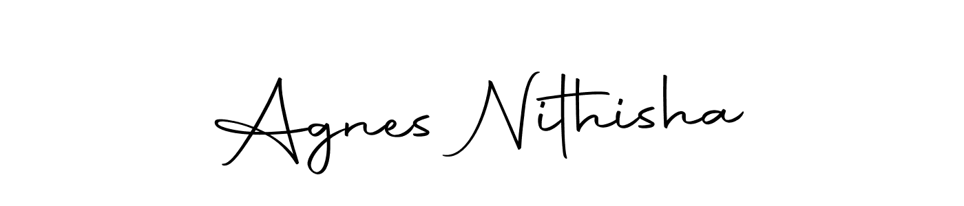 Use a signature maker to create a handwritten signature online. With this signature software, you can design (Autography-DOLnW) your own signature for name Agnes Nithisha. Agnes Nithisha signature style 10 images and pictures png