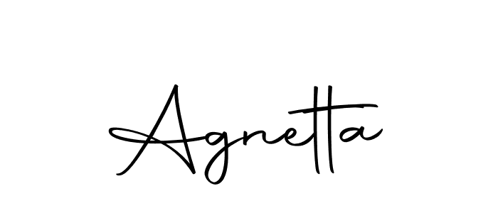 Create a beautiful signature design for name Agnetta. With this signature (Autography-DOLnW) fonts, you can make a handwritten signature for free. Agnetta signature style 10 images and pictures png