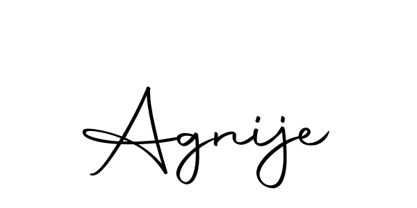 How to make Agnije signature? Autography-DOLnW is a professional autograph style. Create handwritten signature for Agnije name. Agnije signature style 10 images and pictures png