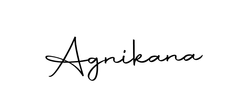 Use a signature maker to create a handwritten signature online. With this signature software, you can design (Autography-DOLnW) your own signature for name Agnikana. Agnikana signature style 10 images and pictures png