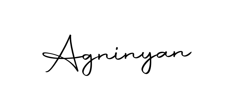 Use a signature maker to create a handwritten signature online. With this signature software, you can design (Autography-DOLnW) your own signature for name Agninyan. Agninyan signature style 10 images and pictures png