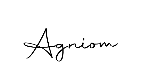 Also we have Agniom name is the best signature style. Create professional handwritten signature collection using Autography-DOLnW autograph style. Agniom signature style 10 images and pictures png