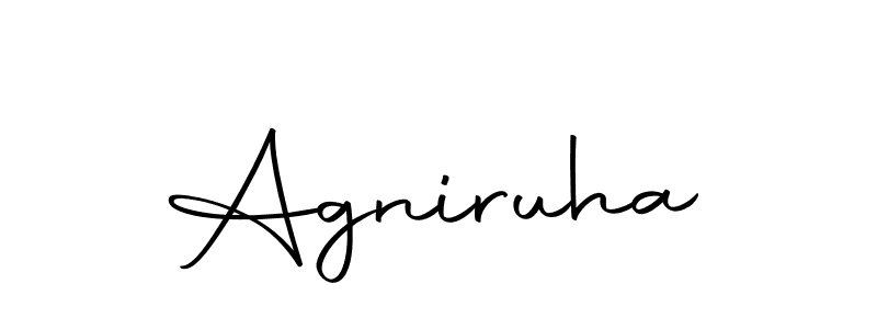 You should practise on your own different ways (Autography-DOLnW) to write your name (Agniruha) in signature. don't let someone else do it for you. Agniruha signature style 10 images and pictures png