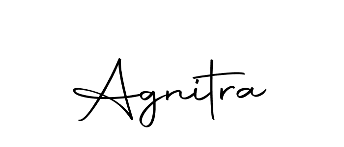 Make a beautiful signature design for name Agnitra. Use this online signature maker to create a handwritten signature for free. Agnitra signature style 10 images and pictures png
