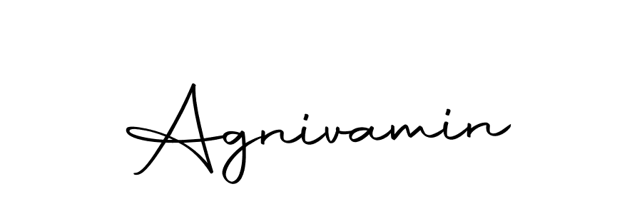 Use a signature maker to create a handwritten signature online. With this signature software, you can design (Autography-DOLnW) your own signature for name Agnivamin. Agnivamin signature style 10 images and pictures png