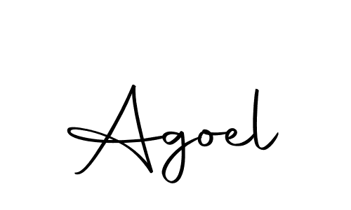 How to make Agoel signature? Autography-DOLnW is a professional autograph style. Create handwritten signature for Agoel name. Agoel signature style 10 images and pictures png