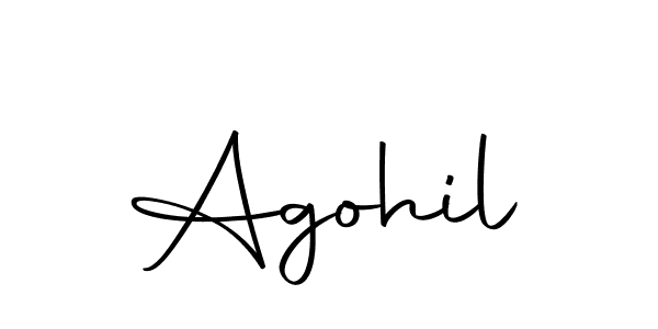 Agohil stylish signature style. Best Handwritten Sign (Autography-DOLnW) for my name. Handwritten Signature Collection Ideas for my name Agohil. Agohil signature style 10 images and pictures png