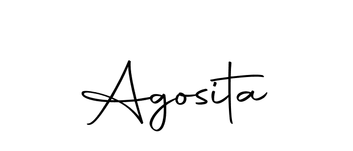 How to make Agosita name signature. Use Autography-DOLnW style for creating short signs online. This is the latest handwritten sign. Agosita signature style 10 images and pictures png