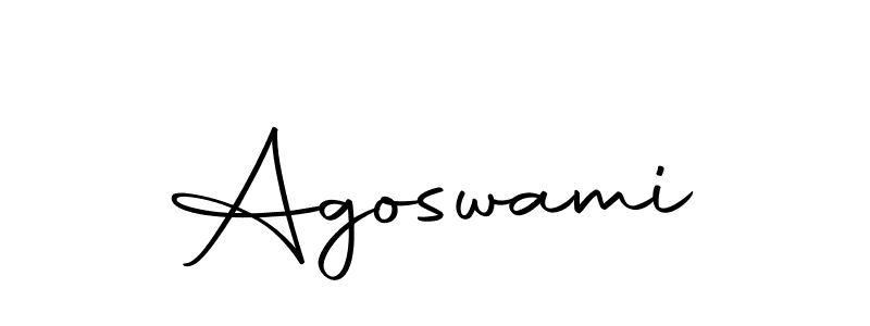 Make a beautiful signature design for name Agoswami. Use this online signature maker to create a handwritten signature for free. Agoswami signature style 10 images and pictures png