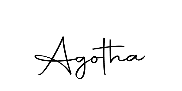 How to make Agotha signature? Autography-DOLnW is a professional autograph style. Create handwritten signature for Agotha name. Agotha signature style 10 images and pictures png