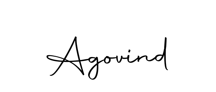 Design your own signature with our free online signature maker. With this signature software, you can create a handwritten (Autography-DOLnW) signature for name Agovind. Agovind signature style 10 images and pictures png