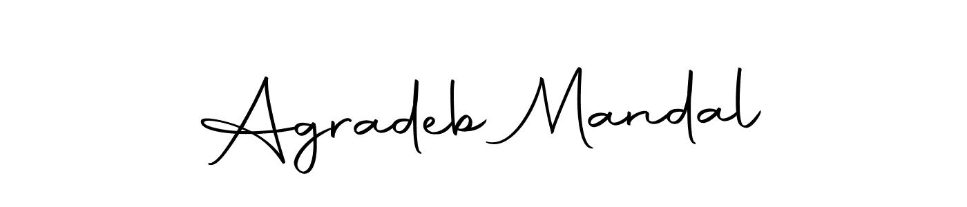 How to make Agradeb Mandal name signature. Use Autography-DOLnW style for creating short signs online. This is the latest handwritten sign. Agradeb Mandal signature style 10 images and pictures png