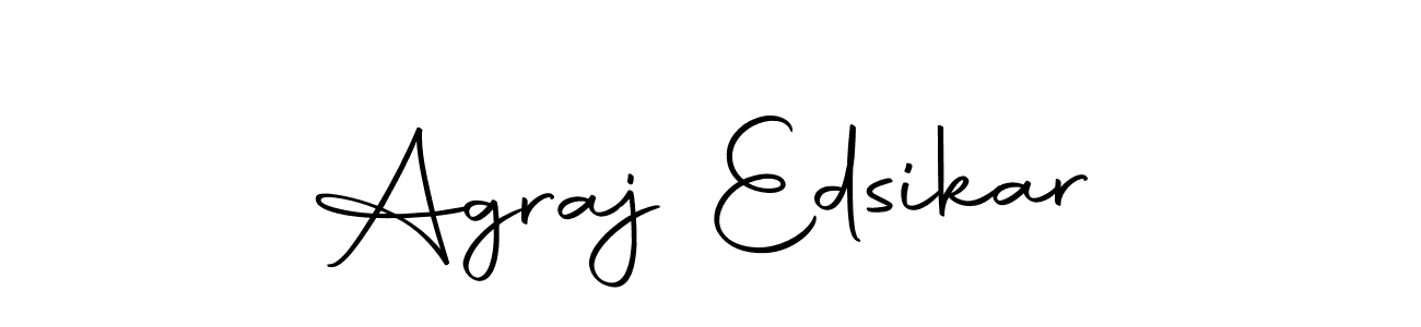 How to make Agraj Edsikar signature? Autography-DOLnW is a professional autograph style. Create handwritten signature for Agraj Edsikar name. Agraj Edsikar signature style 10 images and pictures png