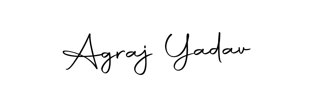 Similarly Autography-DOLnW is the best handwritten signature design. Signature creator online .You can use it as an online autograph creator for name Agraj Yadav. Agraj Yadav signature style 10 images and pictures png