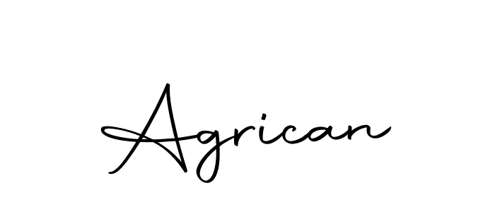 Create a beautiful signature design for name Agrican. With this signature (Autography-DOLnW) fonts, you can make a handwritten signature for free. Agrican signature style 10 images and pictures png