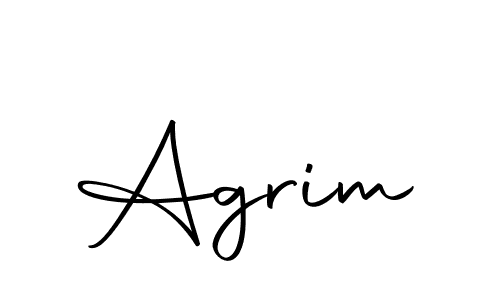 Make a beautiful signature design for name Agrim. With this signature (Autography-DOLnW) style, you can create a handwritten signature for free. Agrim signature style 10 images and pictures png