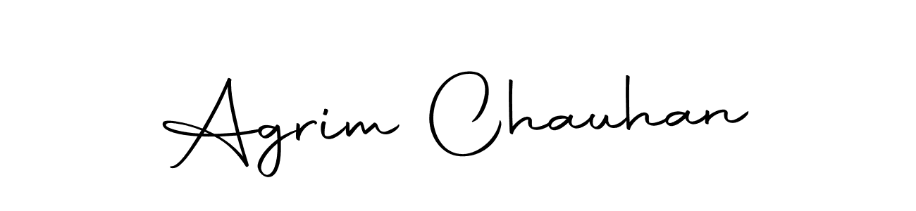 Make a beautiful signature design for name Agrim Chauhan. Use this online signature maker to create a handwritten signature for free. Agrim Chauhan signature style 10 images and pictures png