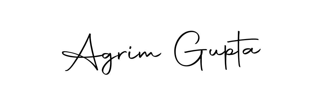 How to make Agrim Gupta name signature. Use Autography-DOLnW style for creating short signs online. This is the latest handwritten sign. Agrim Gupta signature style 10 images and pictures png