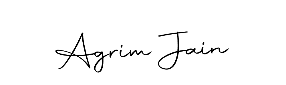 Design your own signature with our free online signature maker. With this signature software, you can create a handwritten (Autography-DOLnW) signature for name Agrim Jain. Agrim Jain signature style 10 images and pictures png