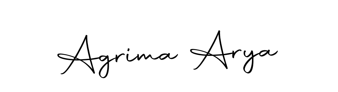 Design your own signature with our free online signature maker. With this signature software, you can create a handwritten (Autography-DOLnW) signature for name Agrima Arya. Agrima Arya signature style 10 images and pictures png