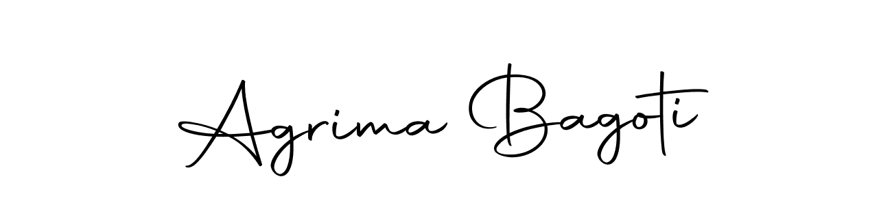 Make a beautiful signature design for name Agrima Bagoti. Use this online signature maker to create a handwritten signature for free. Agrima Bagoti signature style 10 images and pictures png