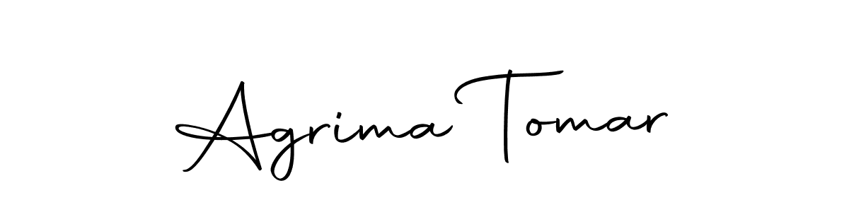 Design your own signature with our free online signature maker. With this signature software, you can create a handwritten (Autography-DOLnW) signature for name Agrima Tomar. Agrima Tomar signature style 10 images and pictures png