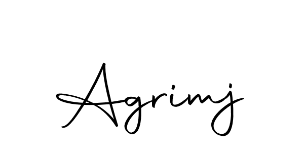 Create a beautiful signature design for name Agrimj. With this signature (Autography-DOLnW) fonts, you can make a handwritten signature for free. Agrimj signature style 10 images and pictures png