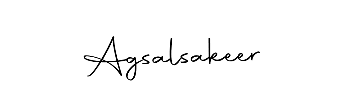 Create a beautiful signature design for name Agsalsakeer. With this signature (Autography-DOLnW) fonts, you can make a handwritten signature for free. Agsalsakeer signature style 10 images and pictures png