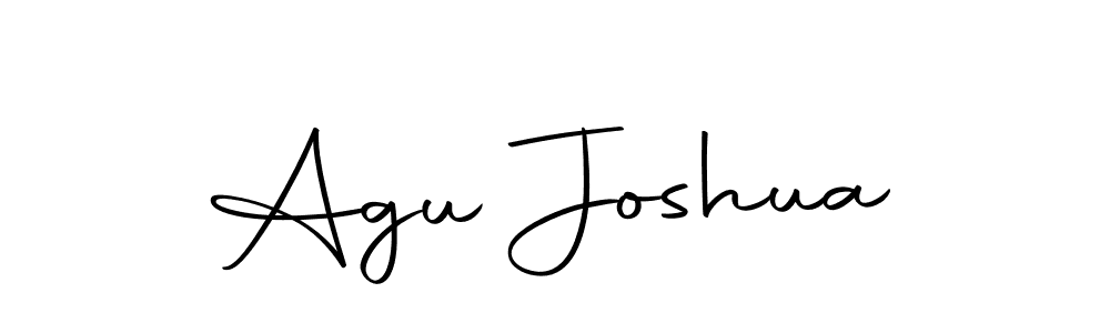 Use a signature maker to create a handwritten signature online. With this signature software, you can design (Autography-DOLnW) your own signature for name Agu Joshua. Agu Joshua signature style 10 images and pictures png