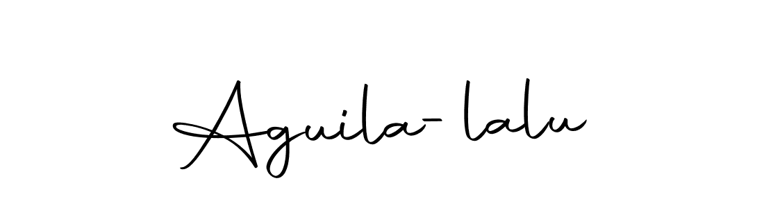 How to make Aguila-lalu name signature. Use Autography-DOLnW style for creating short signs online. This is the latest handwritten sign. Aguila-lalu signature style 10 images and pictures png