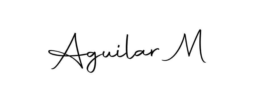 Design your own signature with our free online signature maker. With this signature software, you can create a handwritten (Autography-DOLnW) signature for name Aguilar M. Aguilar M signature style 10 images and pictures png