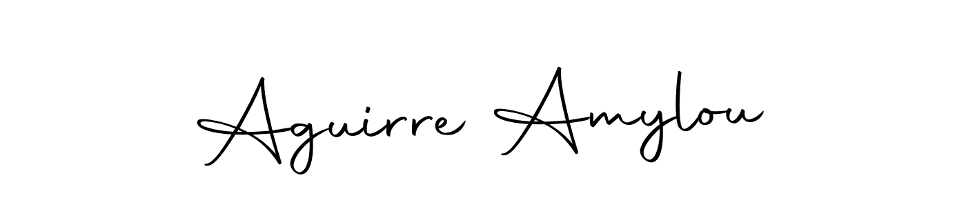 Make a beautiful signature design for name Aguirre Amylou. With this signature (Autography-DOLnW) style, you can create a handwritten signature for free. Aguirre Amylou signature style 10 images and pictures png
