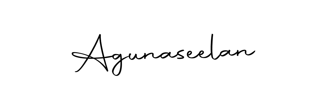 Use a signature maker to create a handwritten signature online. With this signature software, you can design (Autography-DOLnW) your own signature for name Agunaseelan. Agunaseelan signature style 10 images and pictures png