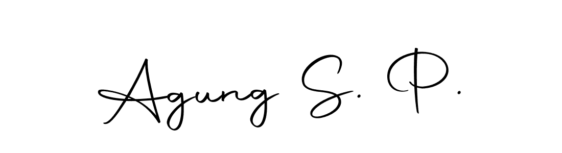 Make a beautiful signature design for name Agung S. P.. Use this online signature maker to create a handwritten signature for free. Agung S. P. signature style 10 images and pictures png