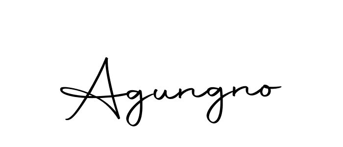 Design your own signature with our free online signature maker. With this signature software, you can create a handwritten (Autography-DOLnW) signature for name Agungno. Agungno signature style 10 images and pictures png