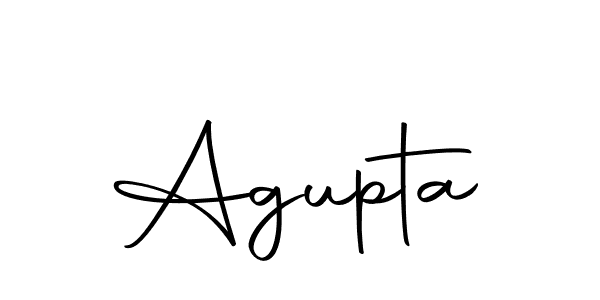 Design your own signature with our free online signature maker. With this signature software, you can create a handwritten (Autography-DOLnW) signature for name Agupta. Agupta signature style 10 images and pictures png