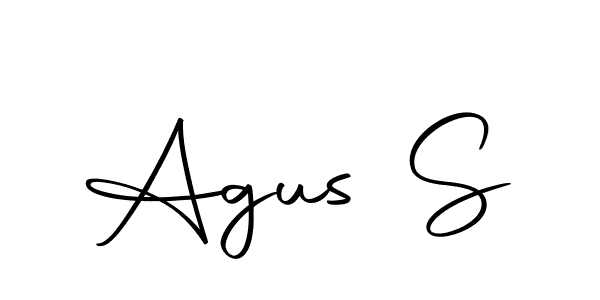 The best way (Autography-DOLnW) to make a short signature is to pick only two or three words in your name. The name Agus S include a total of six letters. For converting this name. Agus S signature style 10 images and pictures png