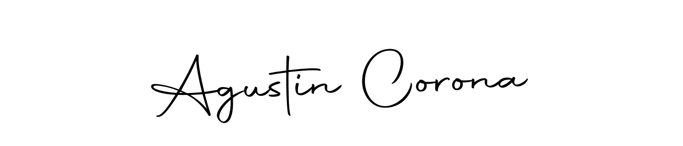 Use a signature maker to create a handwritten signature online. With this signature software, you can design (Autography-DOLnW) your own signature for name Agustin Corona. Agustin Corona signature style 10 images and pictures png
