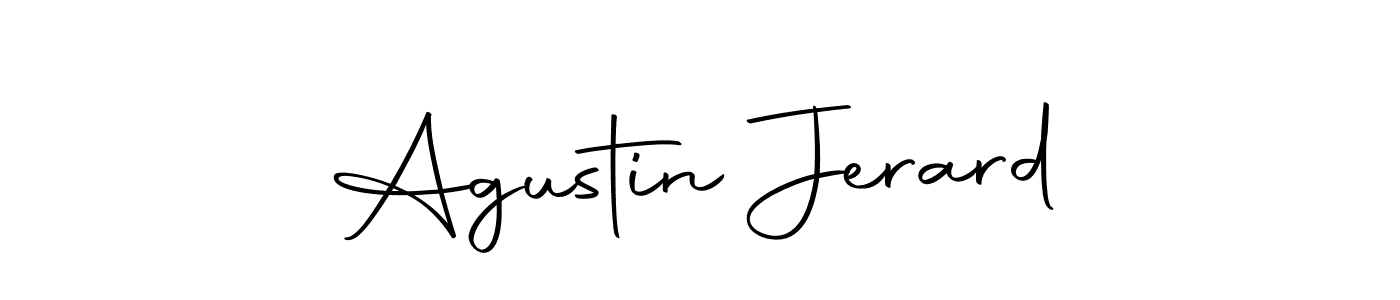 Make a beautiful signature design for name Agustin Jerard. Use this online signature maker to create a handwritten signature for free. Agustin Jerard signature style 10 images and pictures png