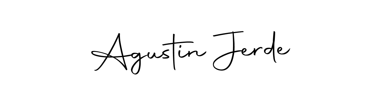 The best way (Autography-DOLnW) to make a short signature is to pick only two or three words in your name. The name Agustin Jerde include a total of six letters. For converting this name. Agustin Jerde signature style 10 images and pictures png