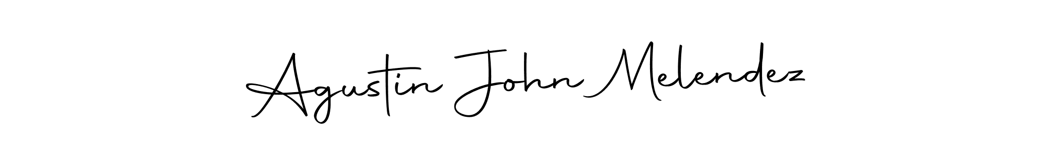 Use a signature maker to create a handwritten signature online. With this signature software, you can design (Autography-DOLnW) your own signature for name Agustin John Melendez. Agustin John Melendez signature style 10 images and pictures png