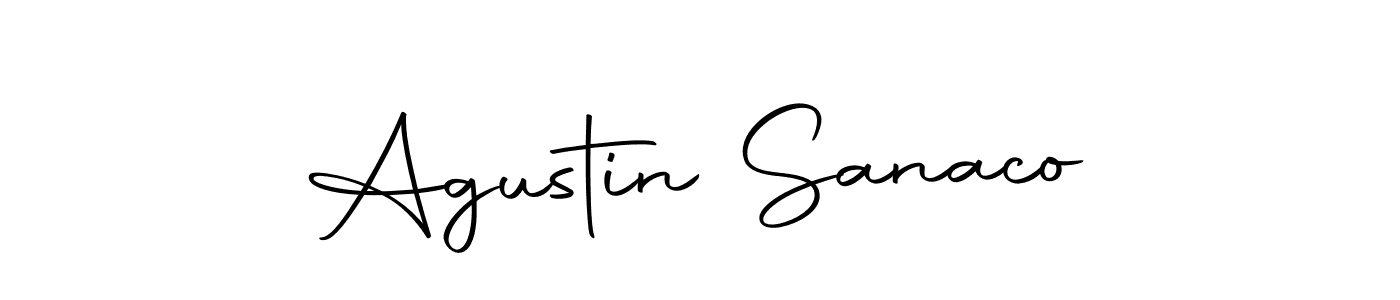 if you are searching for the best signature style for your name Agustin Sanaco. so please give up your signature search. here we have designed multiple signature styles  using Autography-DOLnW. Agustin Sanaco signature style 10 images and pictures png