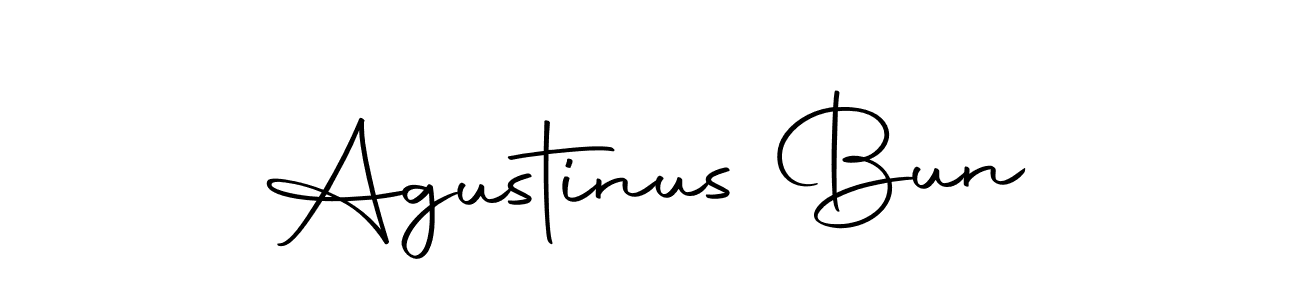 Agustinus Bun stylish signature style. Best Handwritten Sign (Autography-DOLnW) for my name. Handwritten Signature Collection Ideas for my name Agustinus Bun. Agustinus Bun signature style 10 images and pictures png