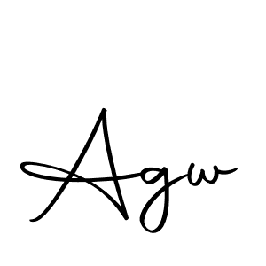 Agw stylish signature style. Best Handwritten Sign (Autography-DOLnW) for my name. Handwritten Signature Collection Ideas for my name Agw. Agw signature style 10 images and pictures png