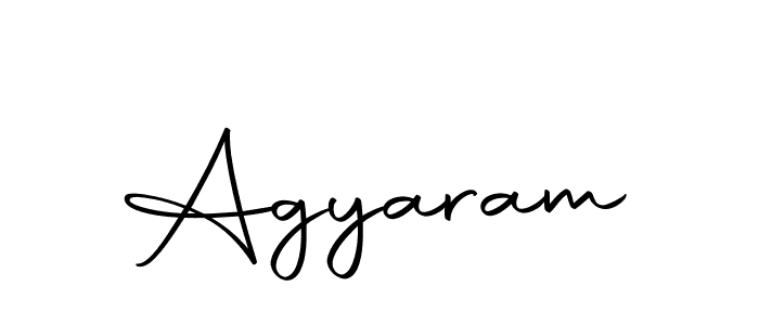 Design your own signature with our free online signature maker. With this signature software, you can create a handwritten (Autography-DOLnW) signature for name Agyaram. Agyaram signature style 10 images and pictures png