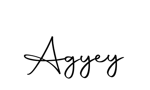 Design your own signature with our free online signature maker. With this signature software, you can create a handwritten (Autography-DOLnW) signature for name Agyey. Agyey signature style 10 images and pictures png